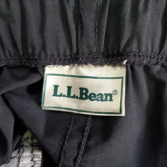 LL Bean Mens Windbreaker Pants Size 34x32 Full Zip‎ Pull On Trail Hiking Outdoor - Picture 6 of 12